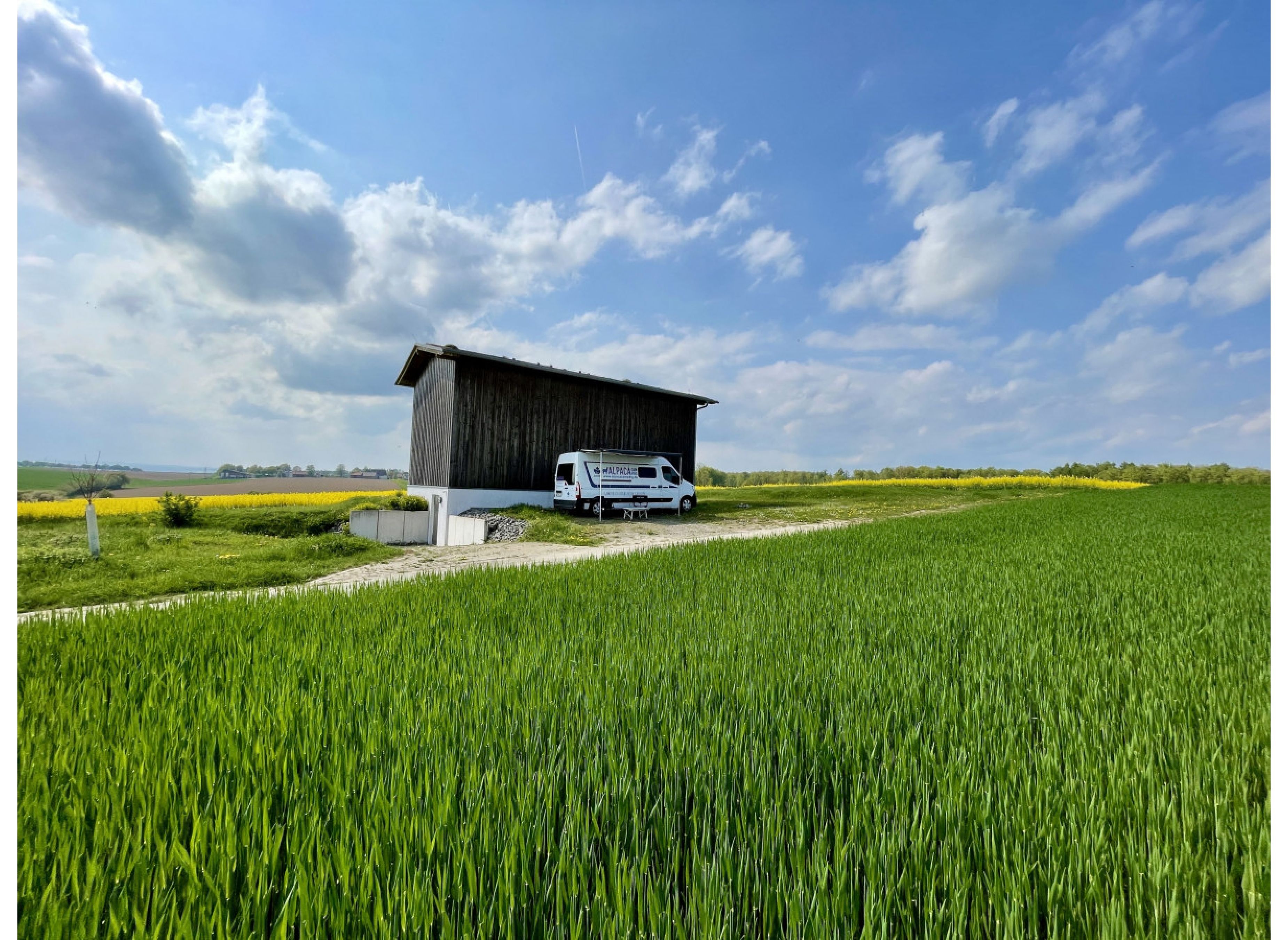 Ruhiger Stellplatz mit wunderschönem Ausblick — Bobilplass in Borgentreich
