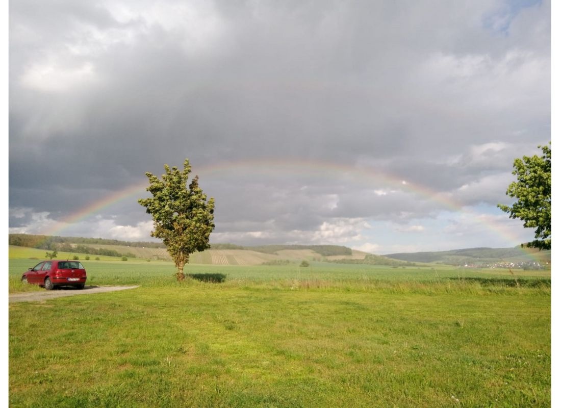 Wiesenstellplatz, am Waldrand gelegen, Gelände des Kletterwaldes. #2 — Area Autocaravanas in Wertheim/Dertingen