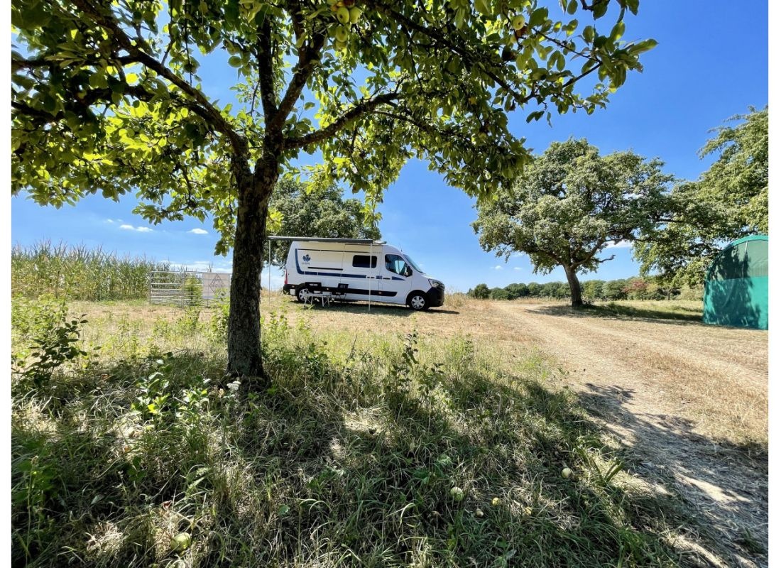 Schöne Aussicht mit Sonnenuntergang #1 — Ställplats in Kraichtal