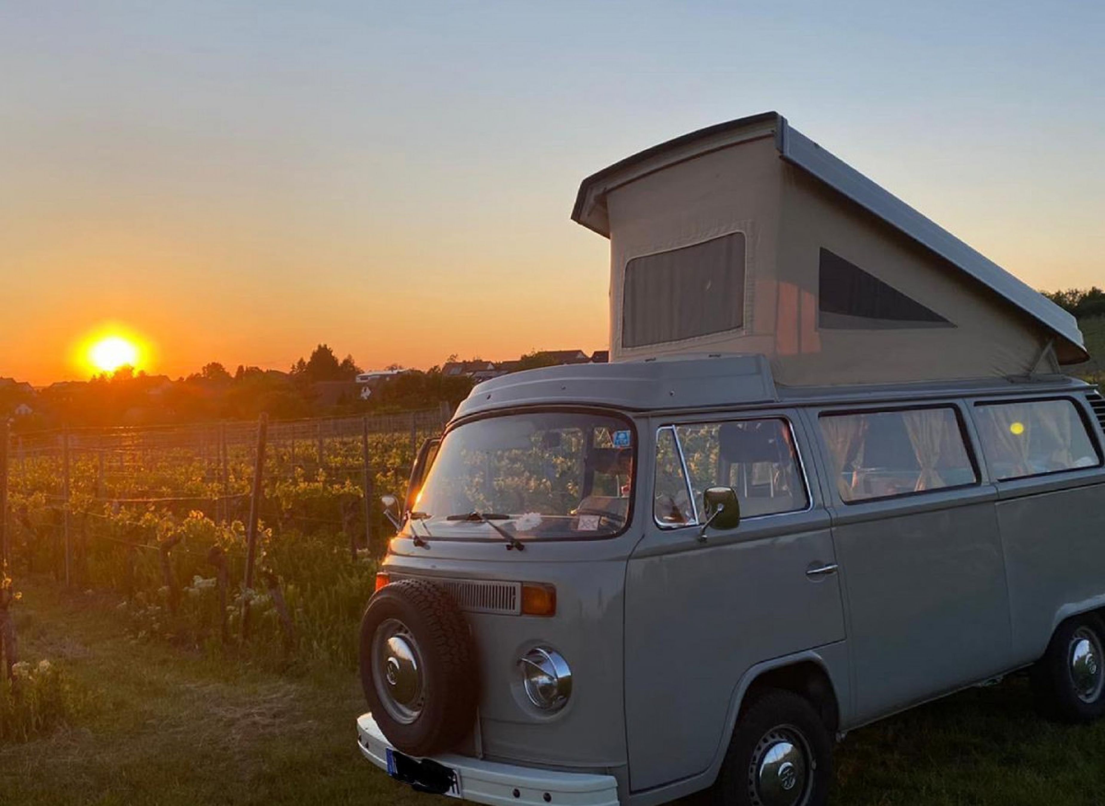 Weinbergstellplatz mit Weitblick ins Frankenland — 露营车营地 in Rödelsee