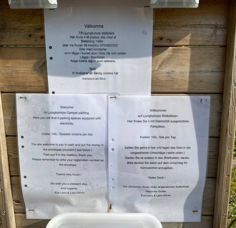 Stallplats Ljungbytorp — Camperplads in Tanumshede