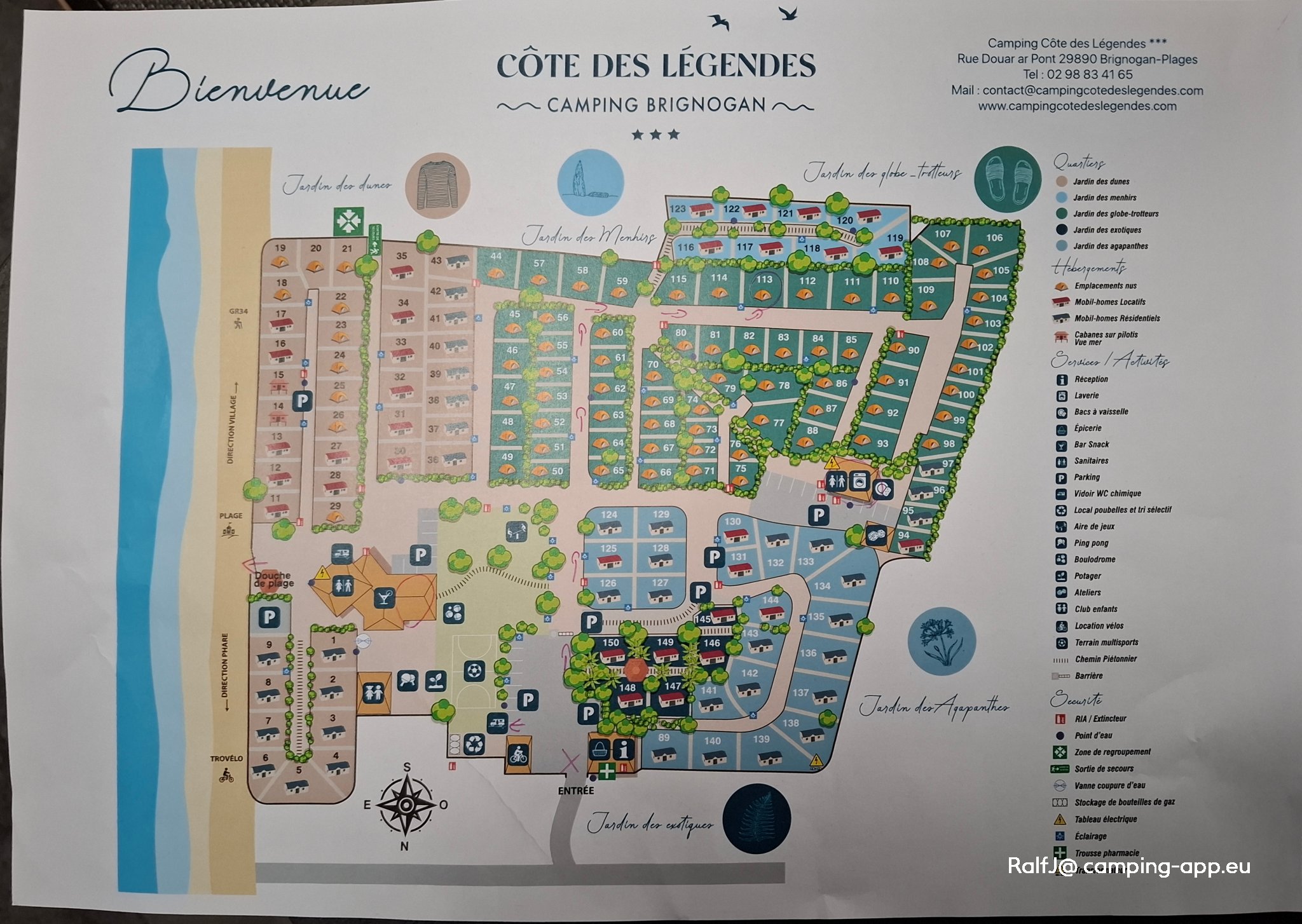 Camping Côte des Légendes *** — Campingplatz in Plounéour-Brignogan-plages