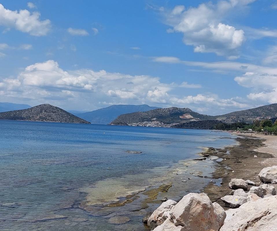 Campingplatz Argolic Strand — Campingplass in Drepano