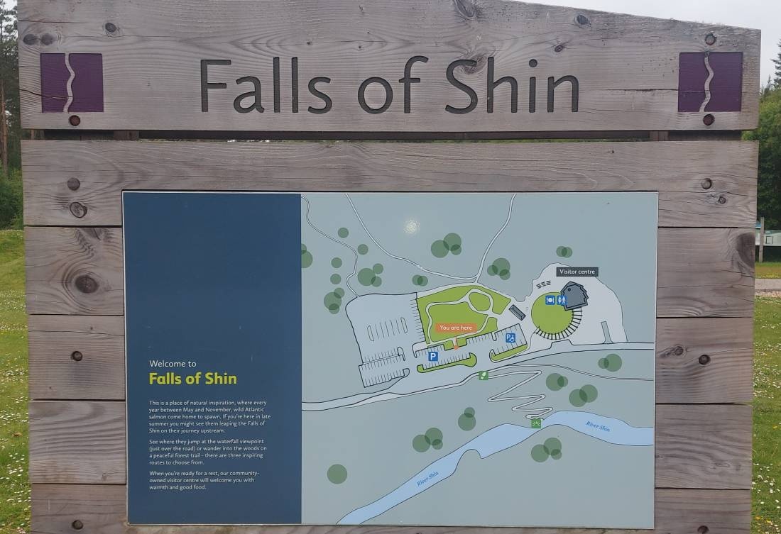 Falls of shin — Aire camping car in Lairg 