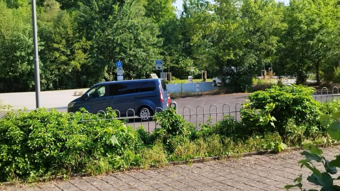 Stellplatz am Kurpark Bad Salzschlirf — Camperplads in Bad Salzschlirf
