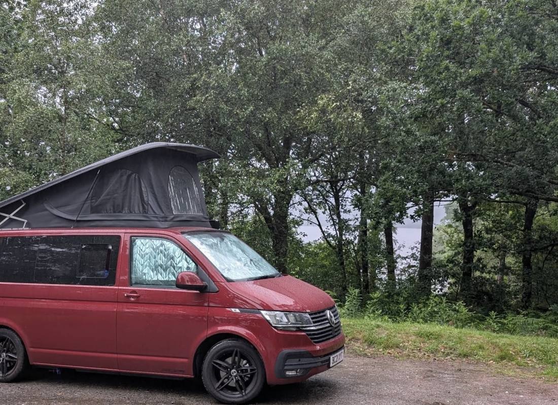 Jubilee Point, Loch Eck — Overnight-parking in 