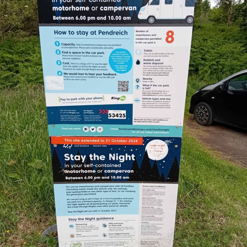 Pendreich — Overnight-parking in 