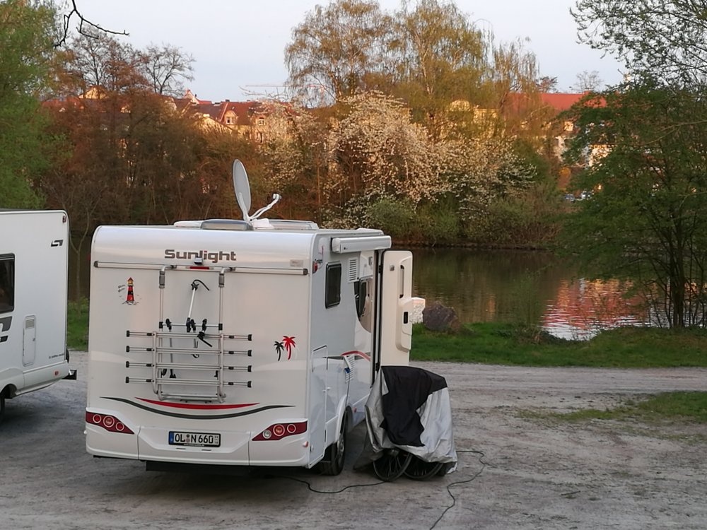 Stellplatz am Mainufer Aschaffenburg — Camperplads in Aschaffenburg-Nilkheim