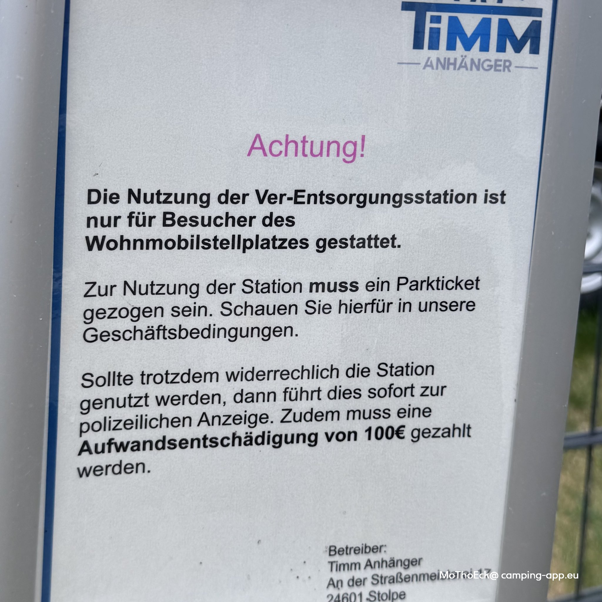 Stellplatz Stolpe A21 — Foto 2