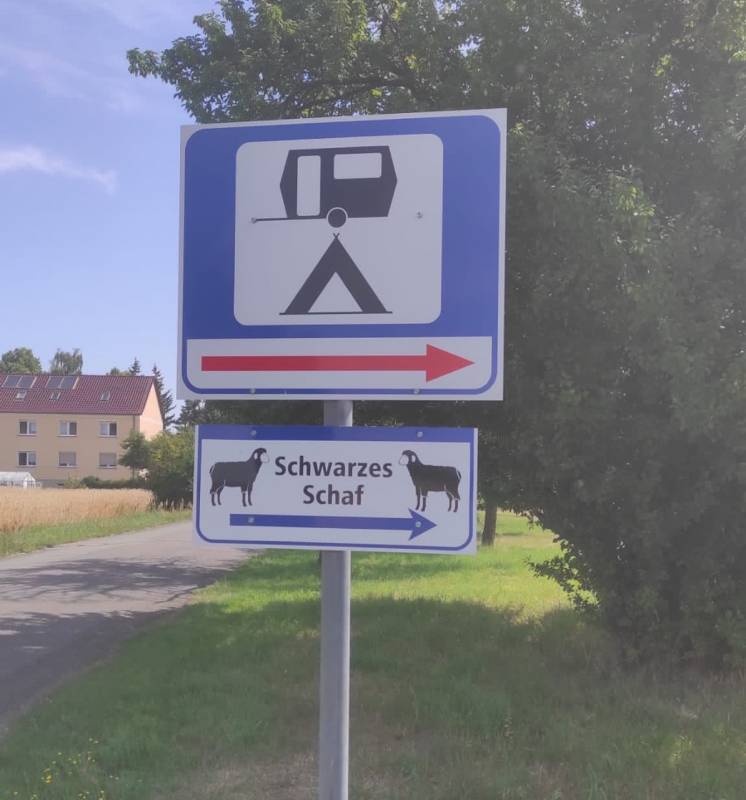 Schwarzes Schaaf — Campingplass in Riesa