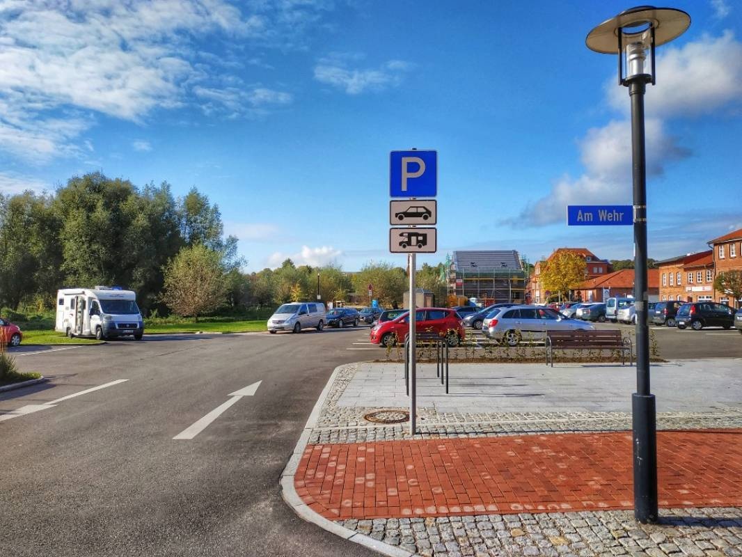 Parkplatz mit 2x Stellplatz — Sítio para autocaravanas in Gadebusch