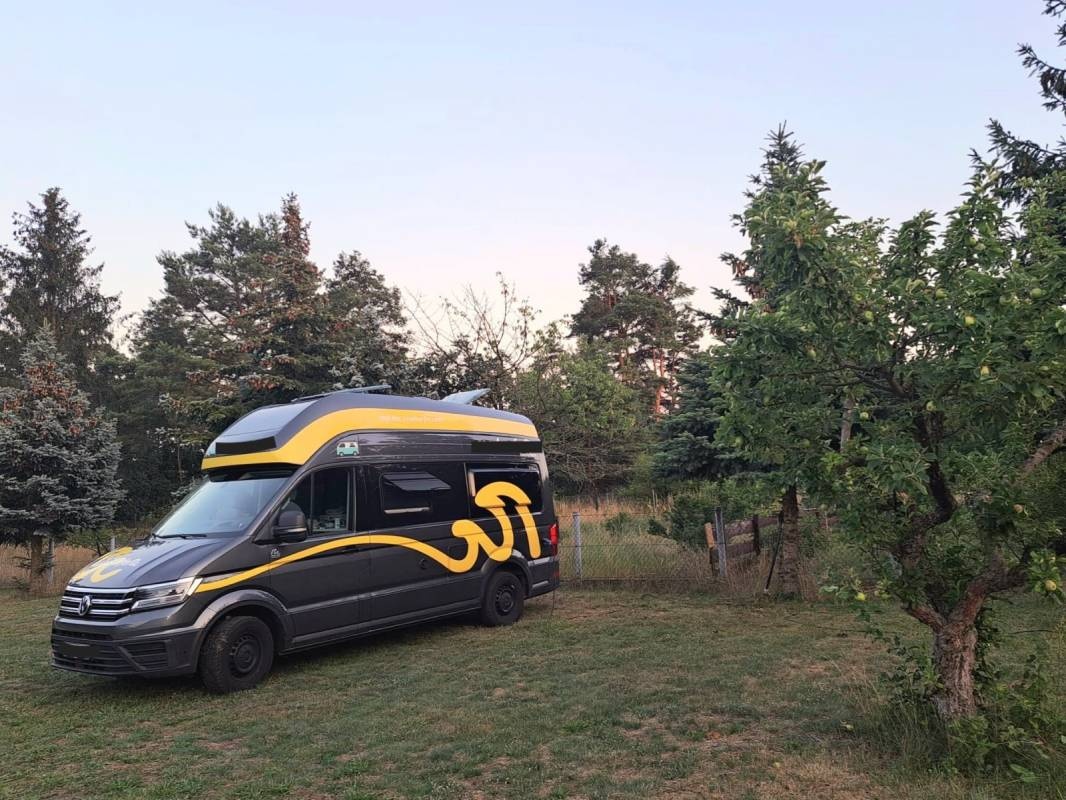 Im Herzen des Lausitzer Seenlands und Seenlands — Bobilplass in 