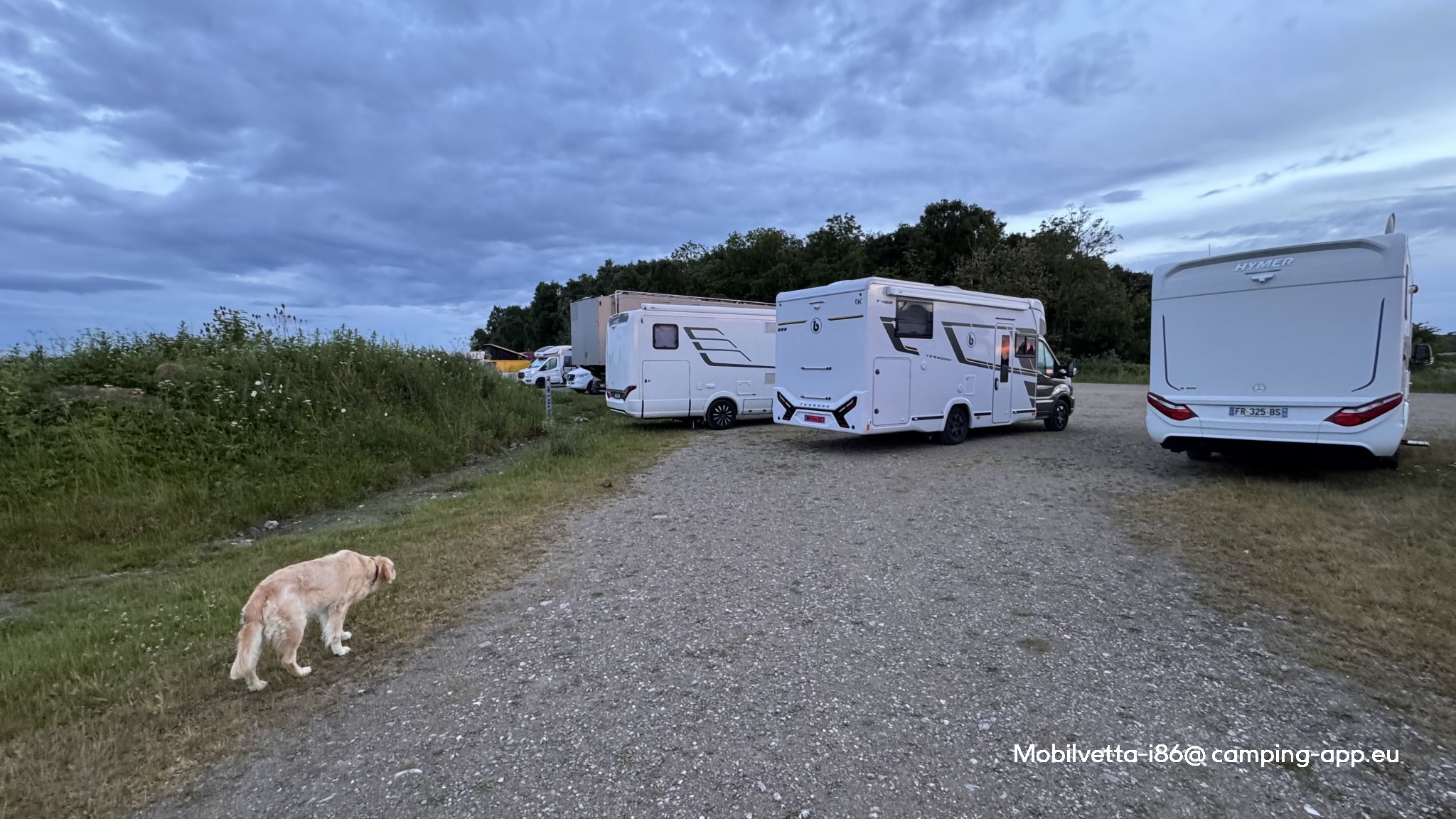 Lille Ibjerg Sø — Estacionamento noturno in Årslev