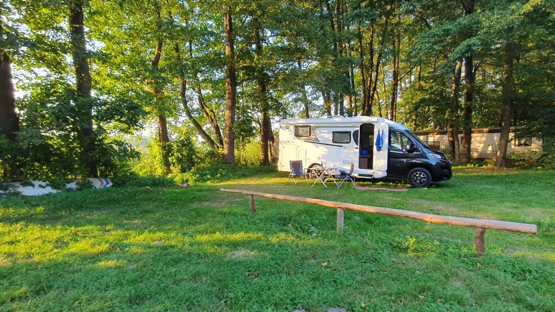 Pod Sosnami — Campingplats in Stare Jabłonki