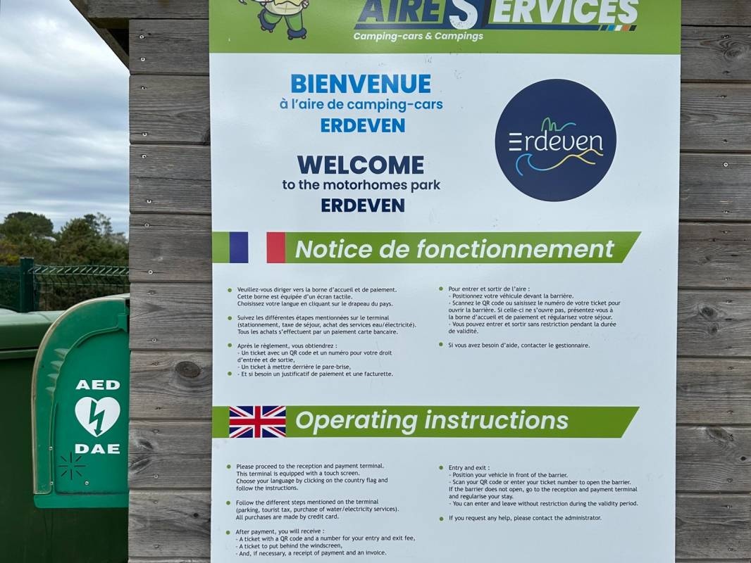 AirePark Aire De Camping Car — Area Autocaravanas in Erdeven / Bretagne