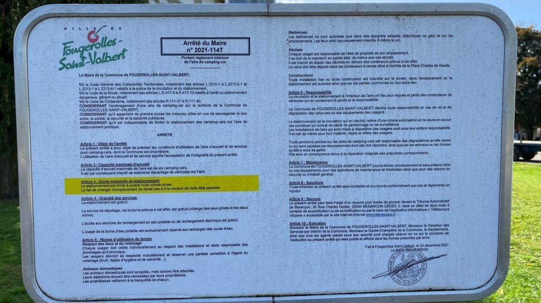 Stellplatz Fougerolles-Saint-Valbert — Campervan Site in Fougerolles-Saint-Valbert