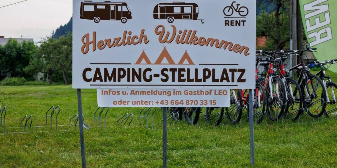 Fahrradverleih, Stellplatz & Café Zum Leo — Sítio de acampamento in Bodensdorf