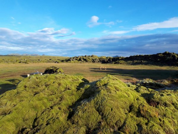 Blágil skáli & tjaldsvæði