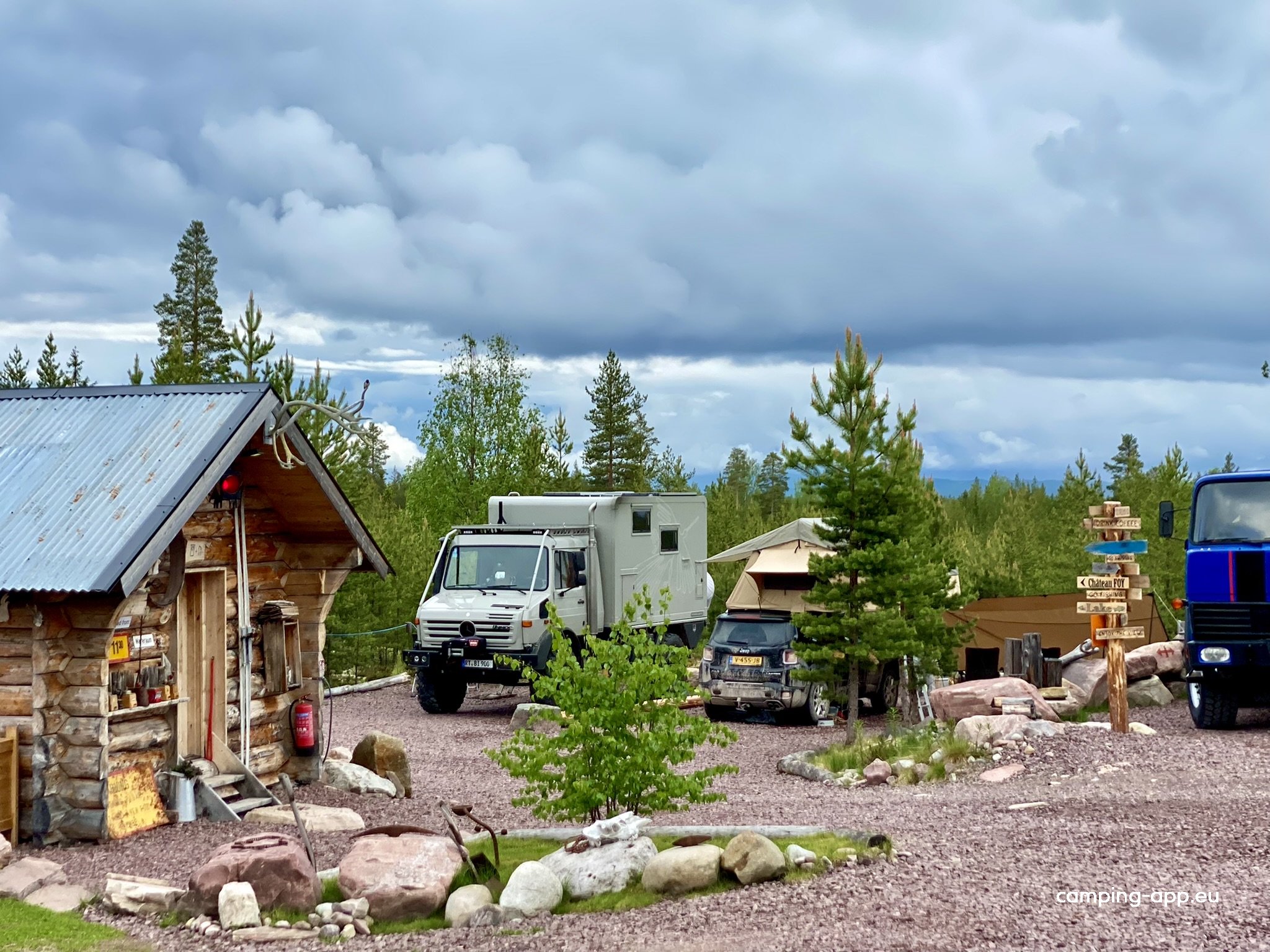 OFFROADCAMP® Dalarna | Adventure Camping & Cabins — Aire camping car in Sörsjön
