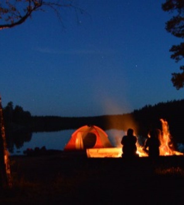 Wilderness camping Sweden