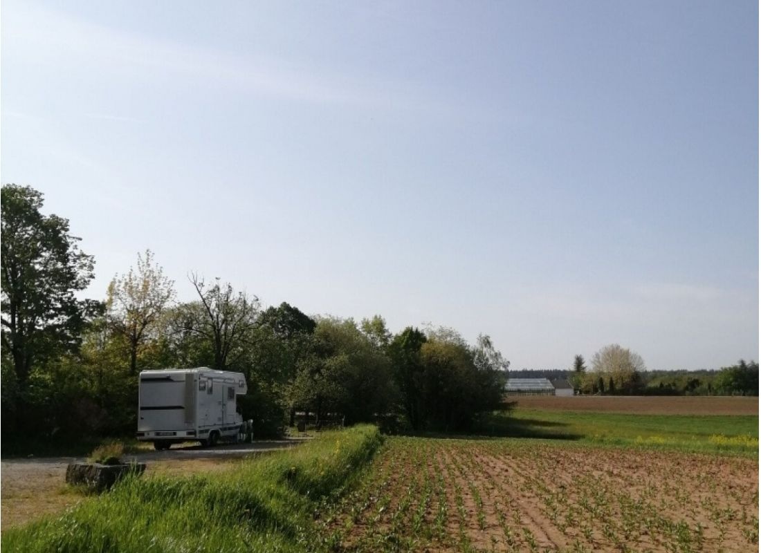 Campen mit Traum Fernblick und Sonnenuntergang — Campervan Site in Mainhardt-Ziegelbronn