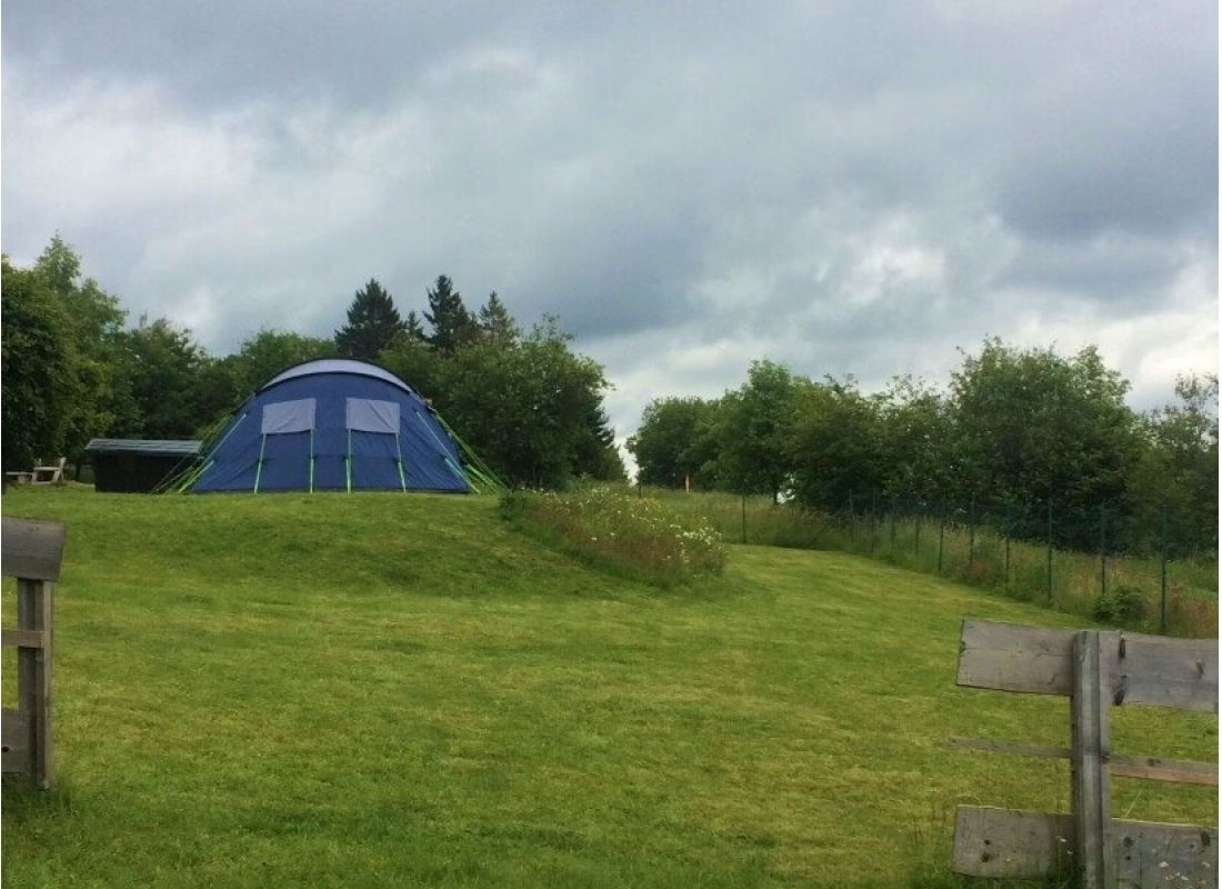 Am Waldrand wird allerlei geboten :-) — Camperplaats in Saalfeld