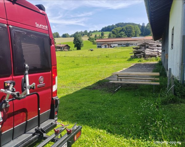 Stellplatz auf dem Bauernhof