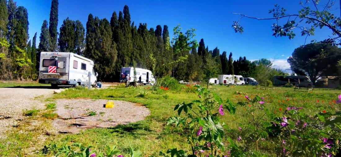 Stellplatz Les Jardins d'Ortaffa — Aire camping car in Ortaffa