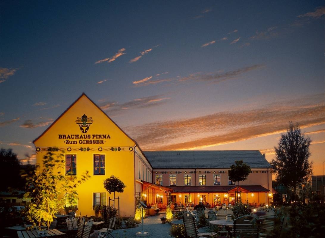 Brauhaus Pirna — SP am Restaurant in Pirna