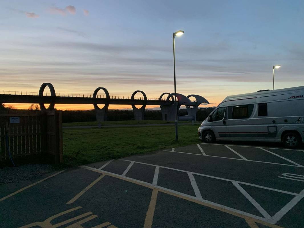 Parking Falkirk Wheel — Overnight-parking in Larbert