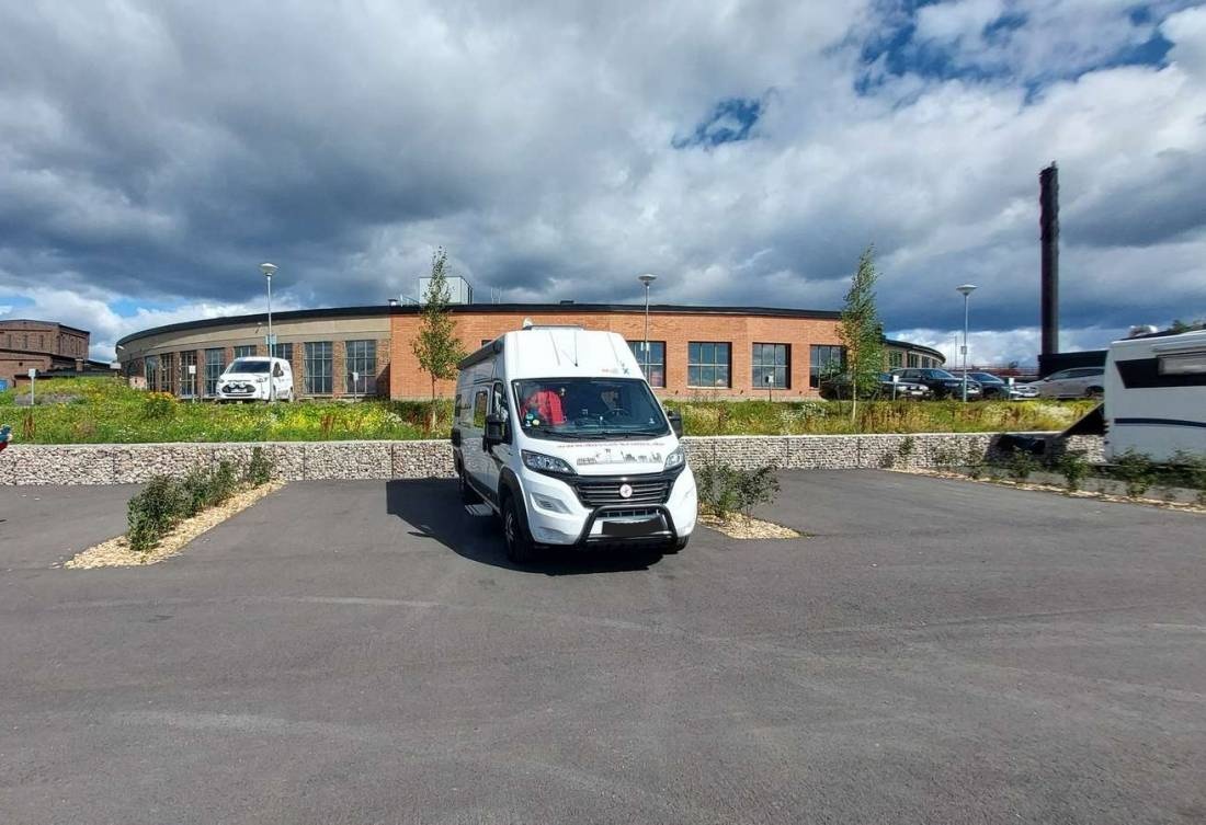 Ställplats Stoesjöstrand Östersund — Bobilplass in 