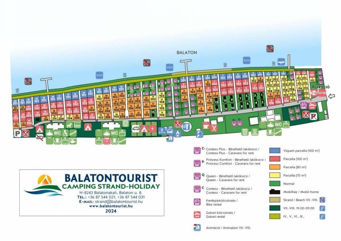 Balatontourist Strand-Holiday Camping — Campingplass in Balatonakali