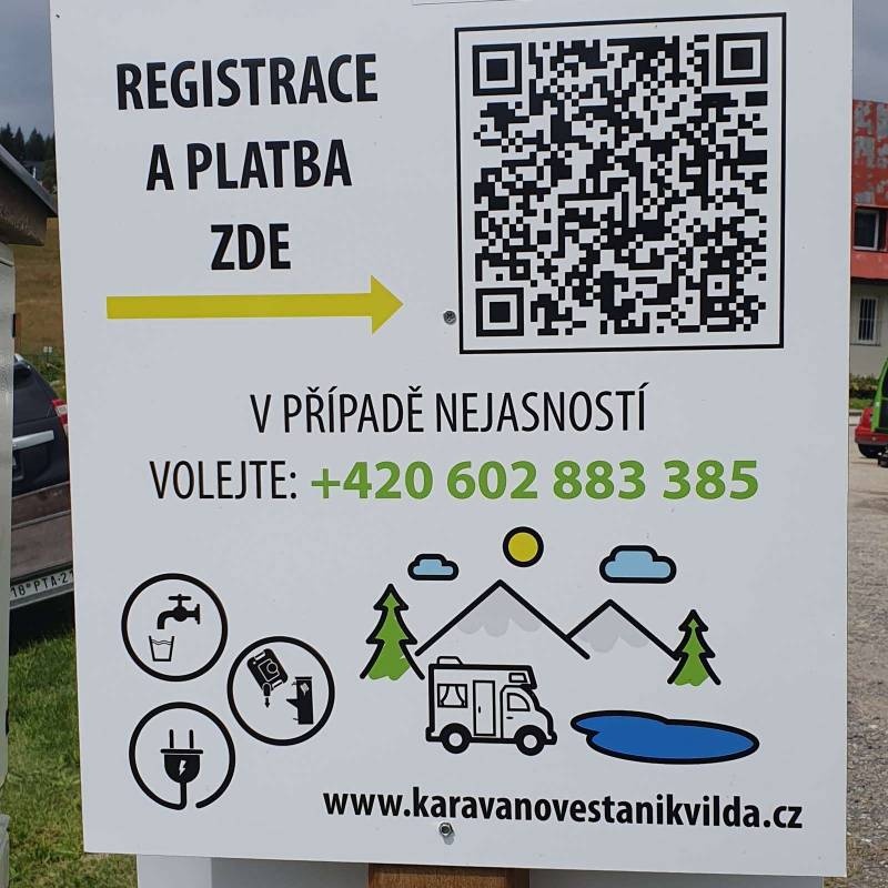 Kravanove Stani — Campervan Site in Kvilda