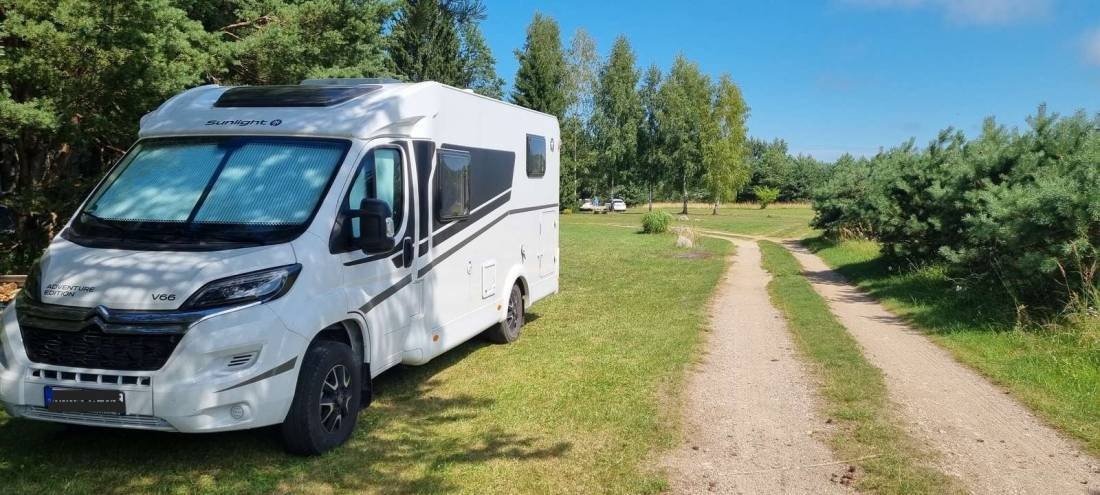 Šāfliki, Kempings — Campingplatz in Jūrkalne parish, Bezirk Ventspils