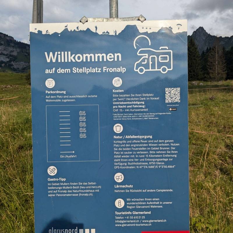 Stellplatz Fronalp — Stellplatz in Mollis