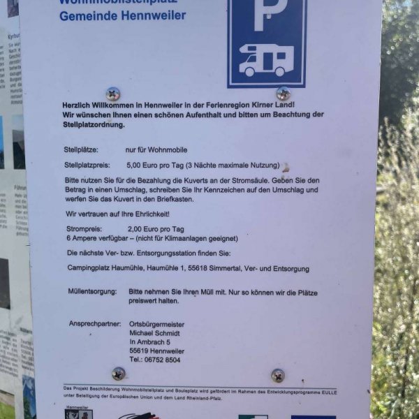 Wohnmobilstellplatz Hennweiler — Photo 2