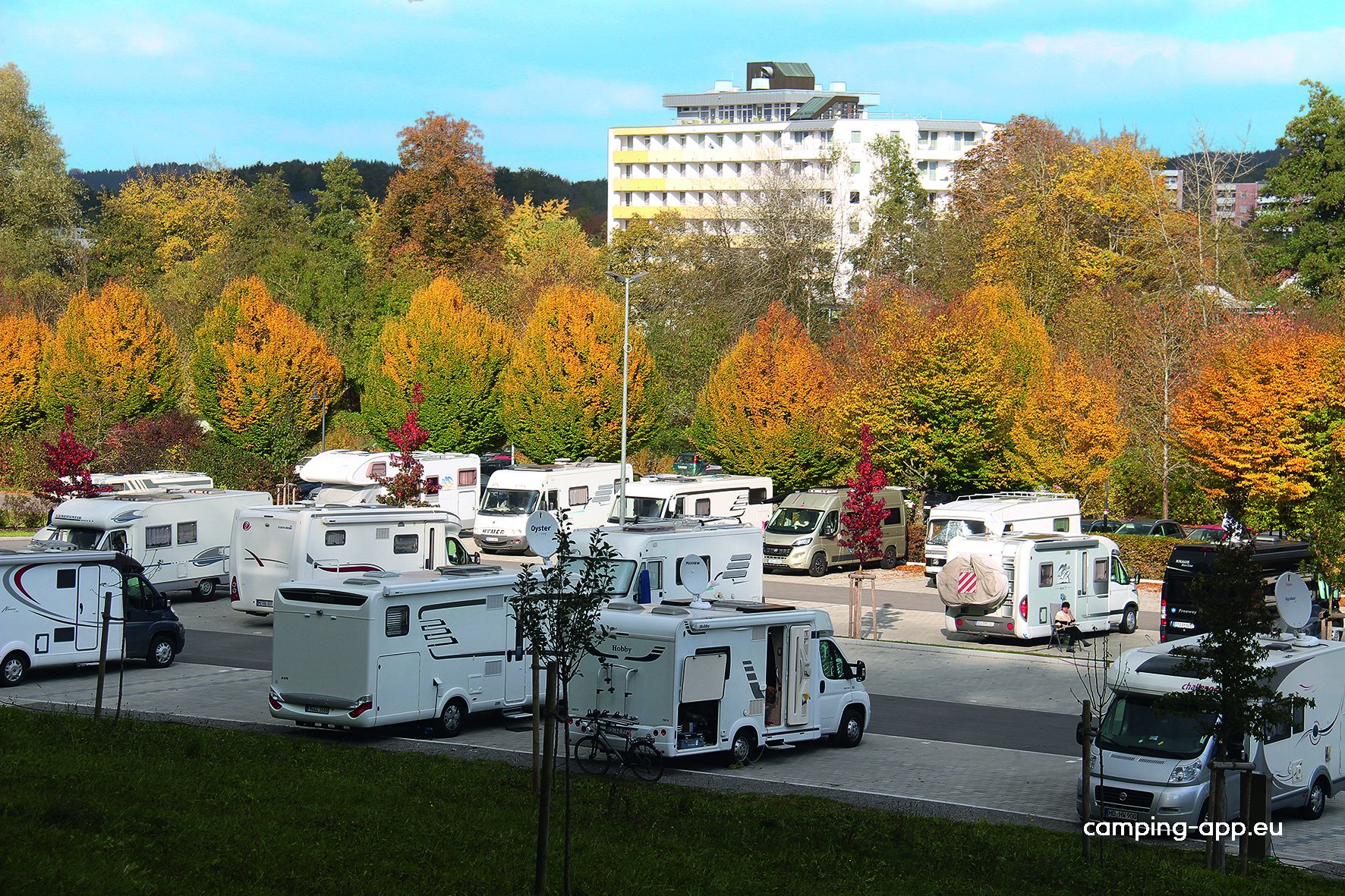 Reisemobilstellplatz bei der Waldsee-Therme