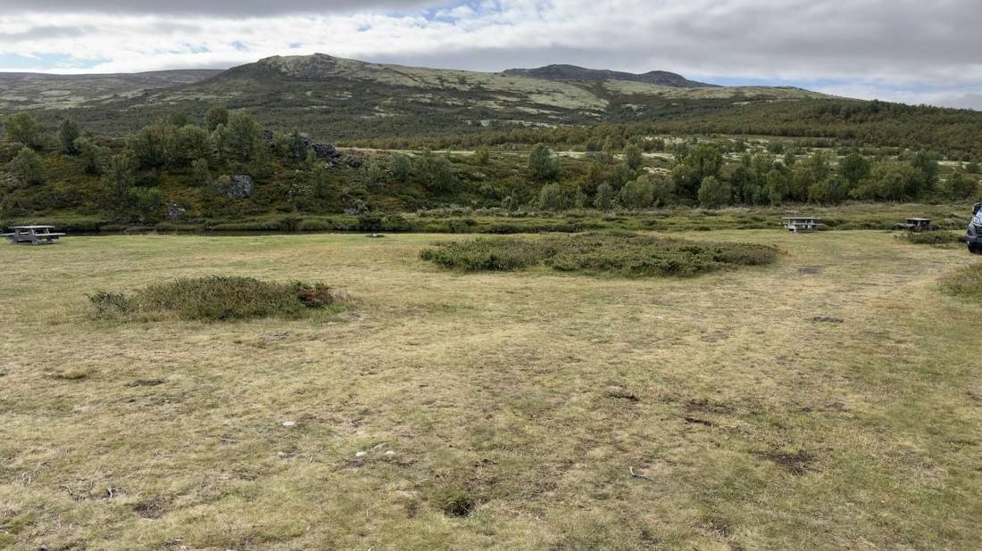 Grimsdalen, Dovre, Norwegen — Kamp yeri in Dovre