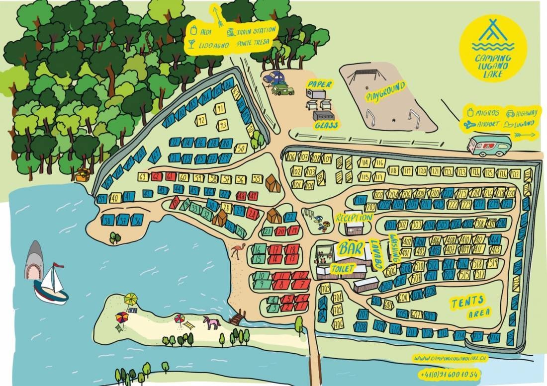 Camping Lugano Lake — Campingplatz in Agno