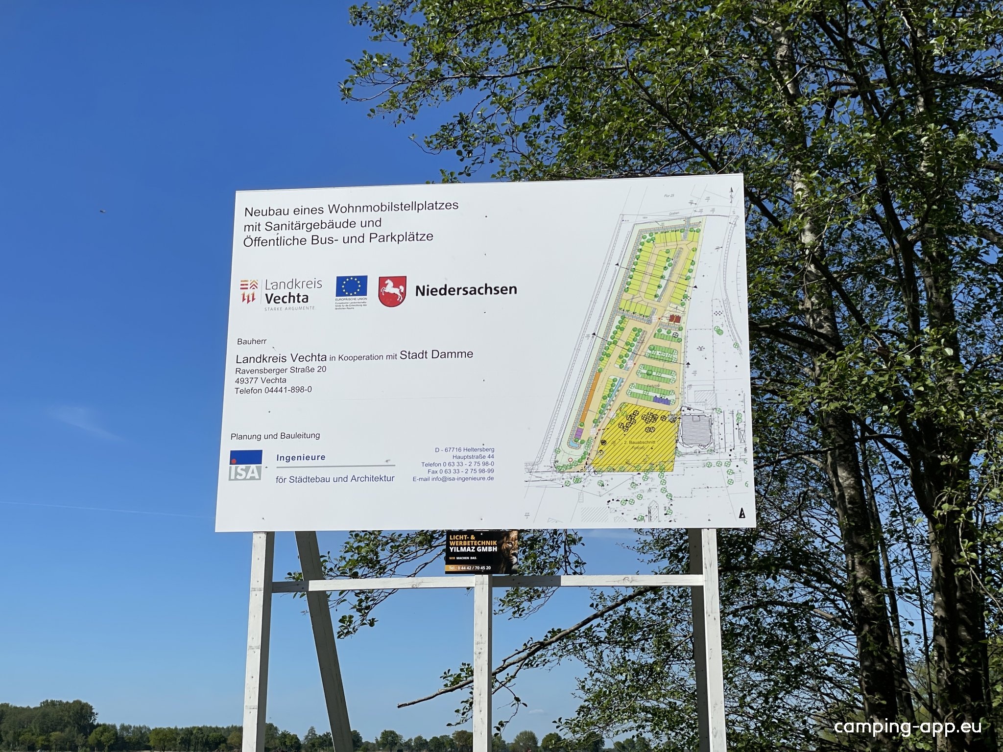 Stellplatz am Olgahafen — Camperplads in Damme