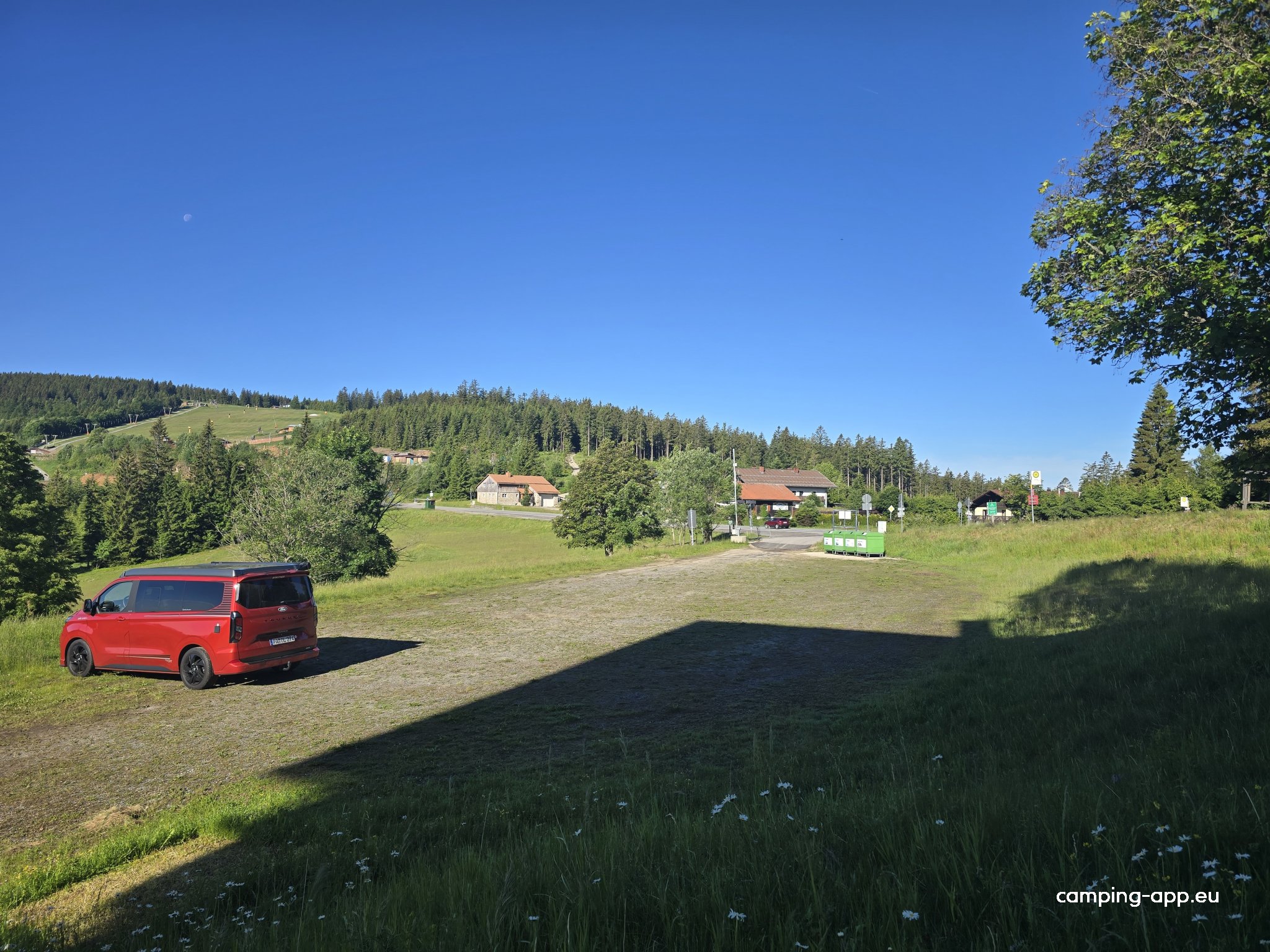 Brennes Talstation Großer Arber — Campervan Site in Bayerisch Eisenstein
