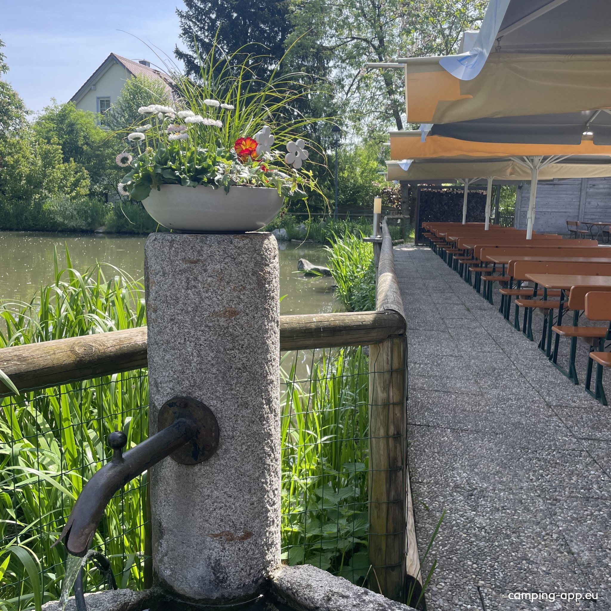 Biergarten Ellermühle — At a Restaurant in LA