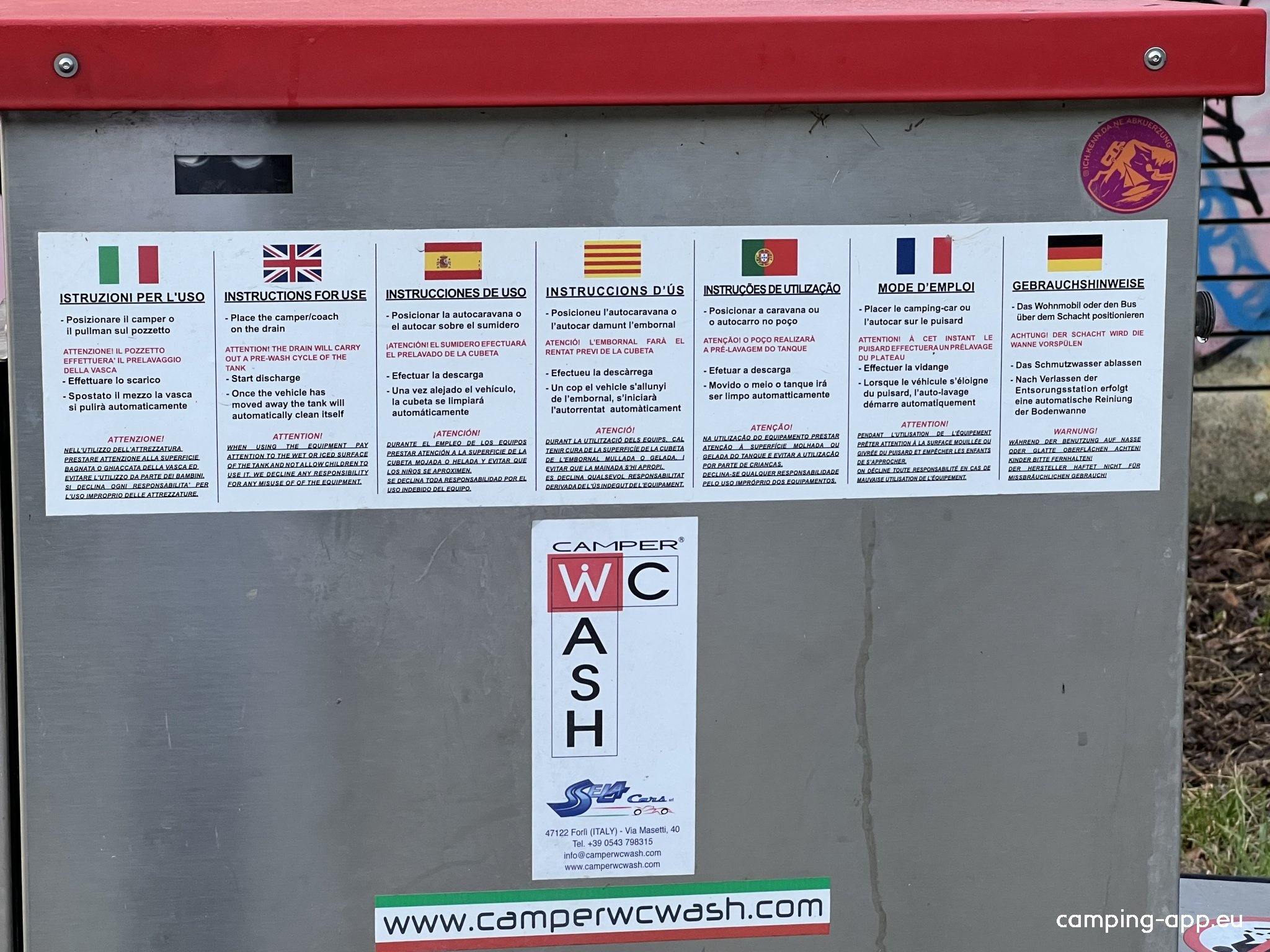 Correggio, Reggio Emilia, Italien — Bobilplass in Correggio