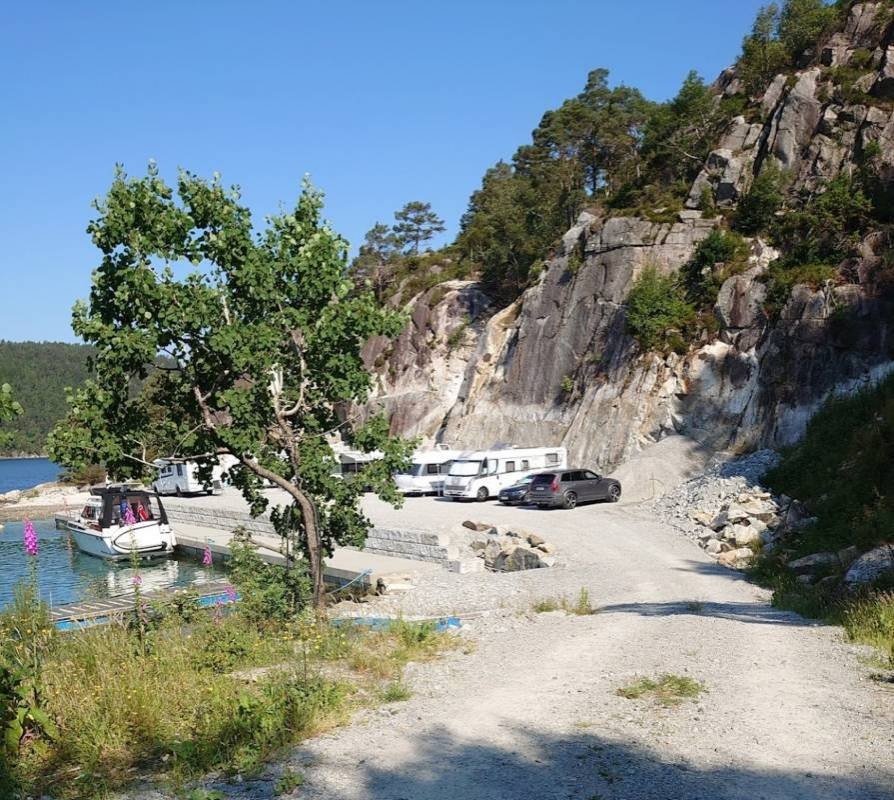 Sandvik camping, Nedstrand, Norwegen — Campingplats in Nedstrand