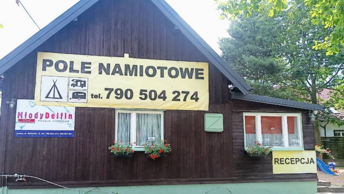 Młody Delfin | Pole namiotowe i pokoje gościnne — Camping Site in Jantar
