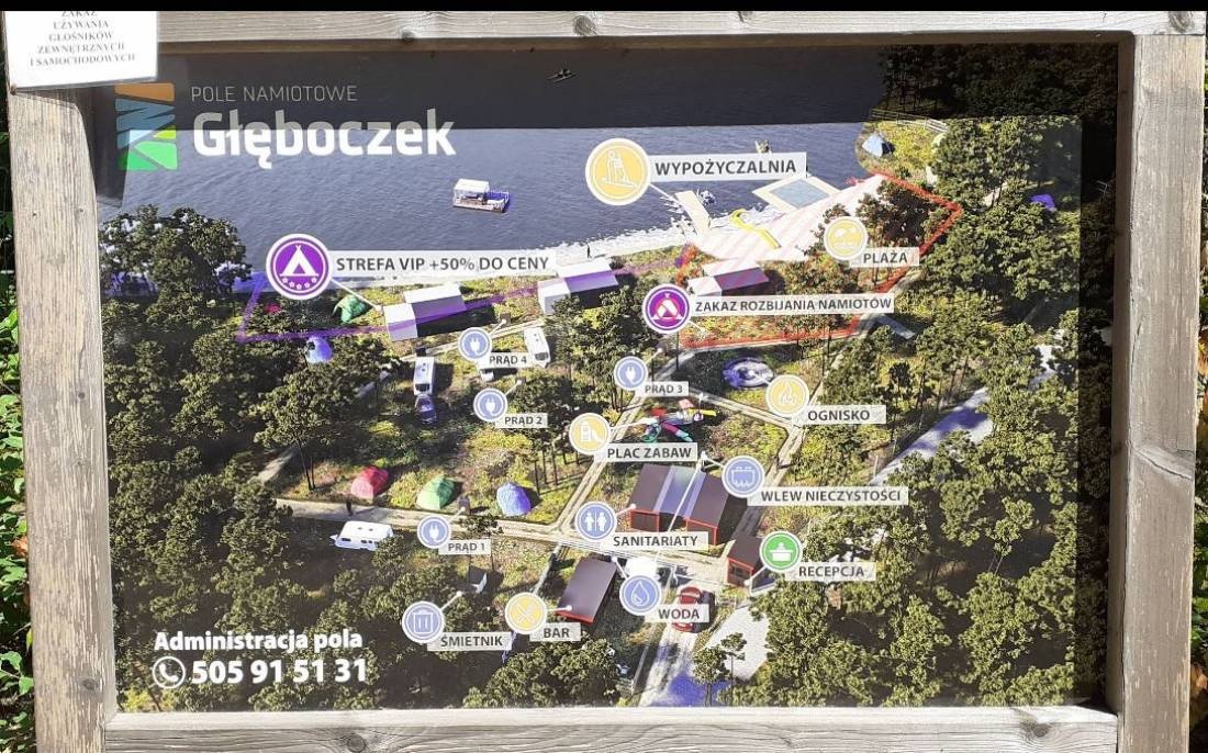 Pole Namiotowe Głęboczek — Kemping in Rekownica