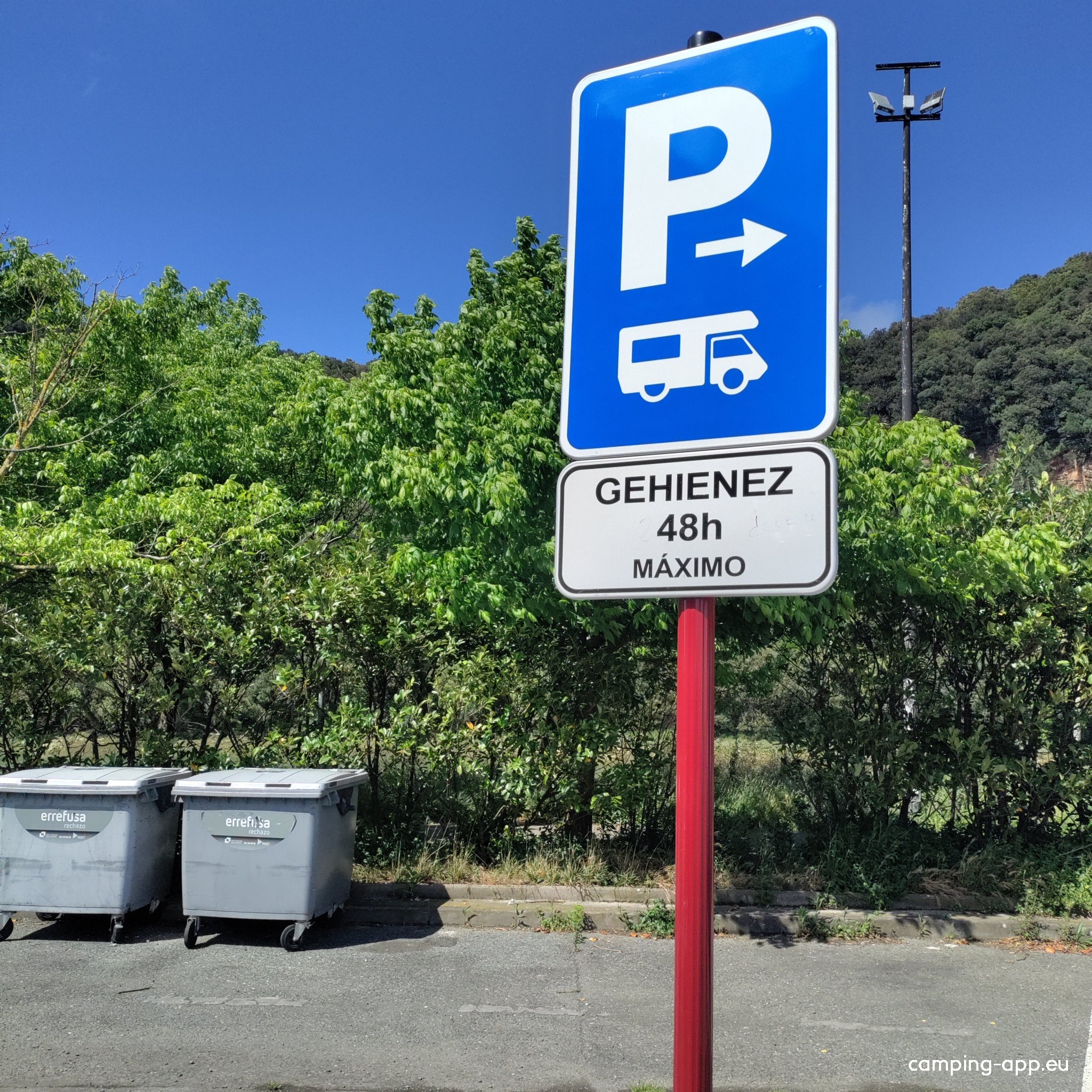 Stellplatz Zumaia — Sp. parking dla kamperów in  Zumaia