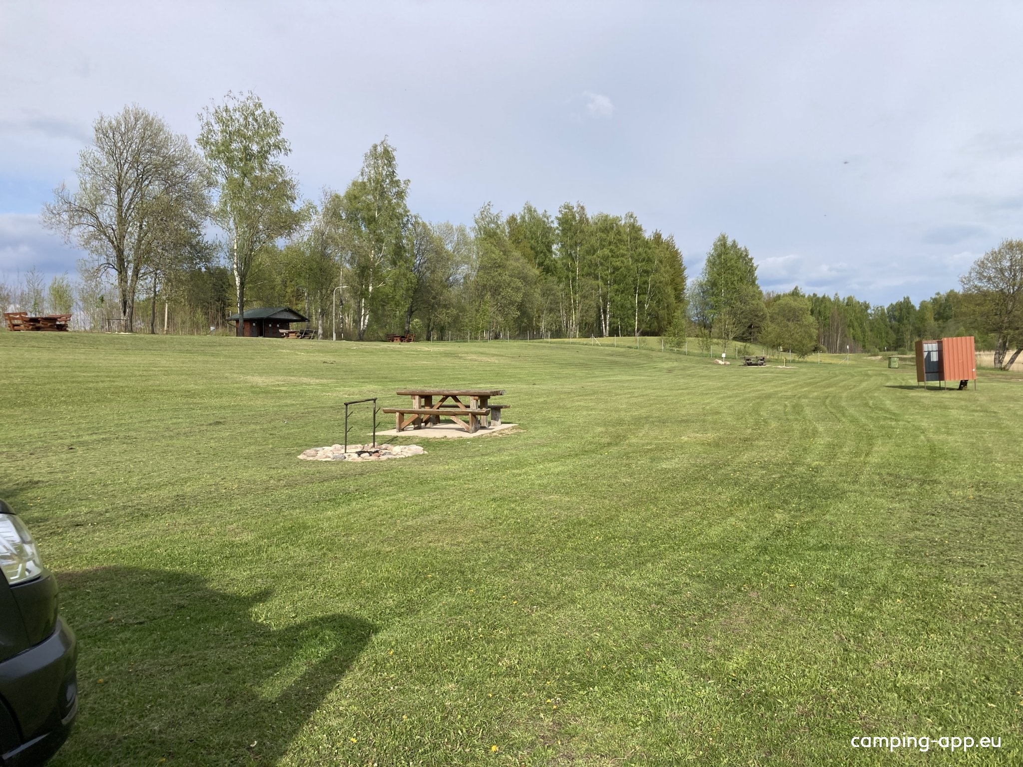 Camping Rāznas Ezerkrasti — Camping Site in Baltais Dukstigals