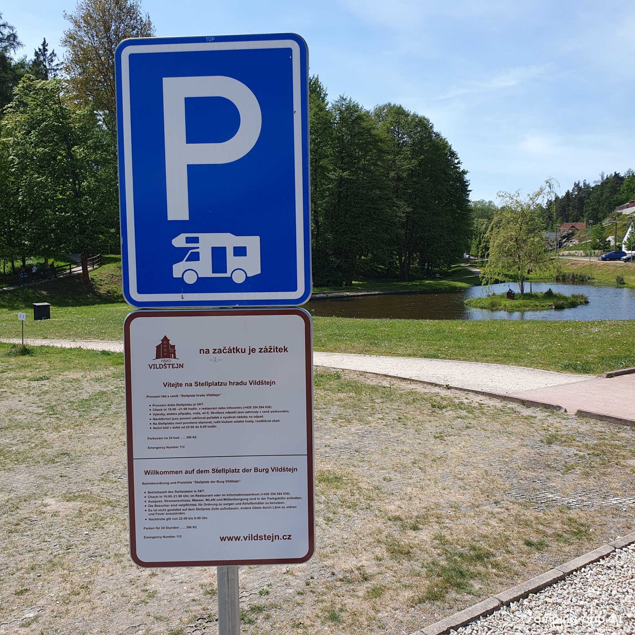 Burg Vildstejn — Stellplatz in Skalná