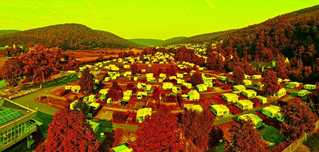 Camping Saaleinsel — Area da campeggio in Gemünden am Main